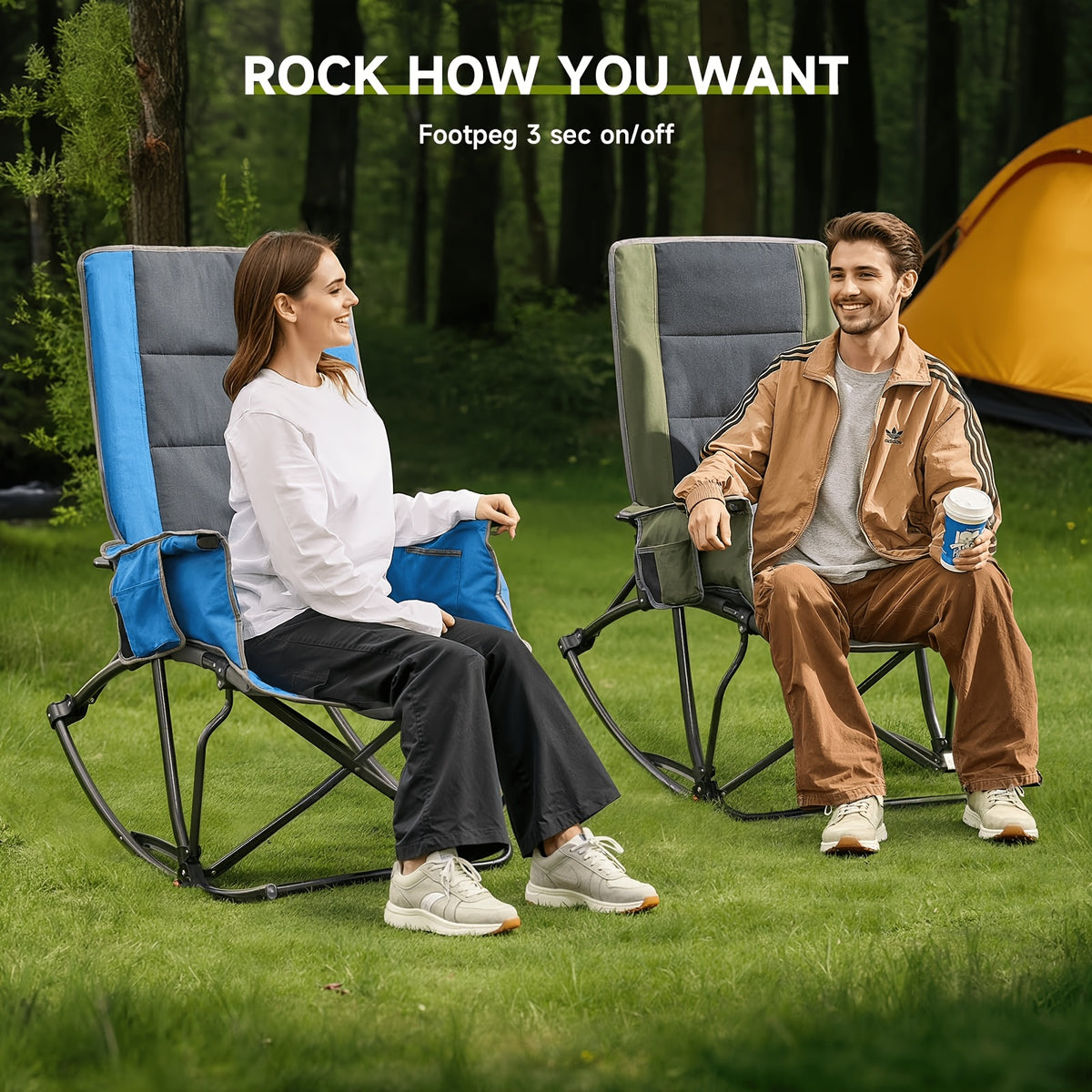 oversized camping chair   rest 330lbs heavy duty folding - Temu