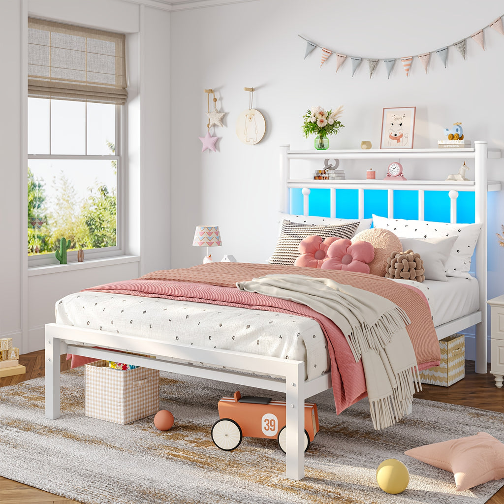 metal twin full queen king size bed frame 2 tier   - Temu