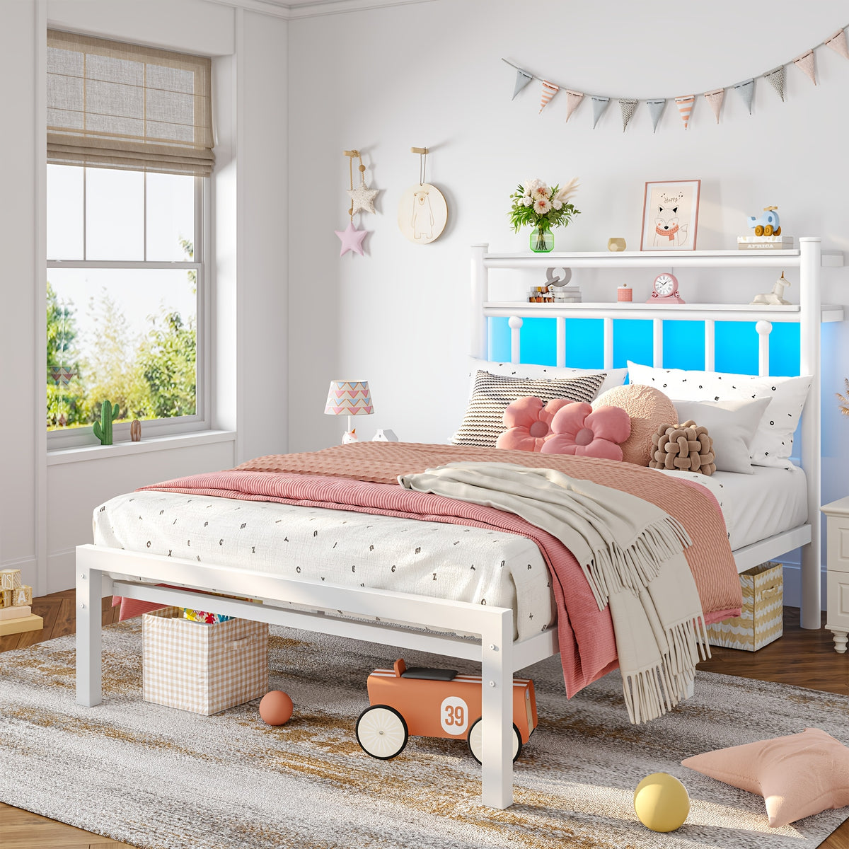 metal twin full queen king size bed frame 2 tier   - Temu