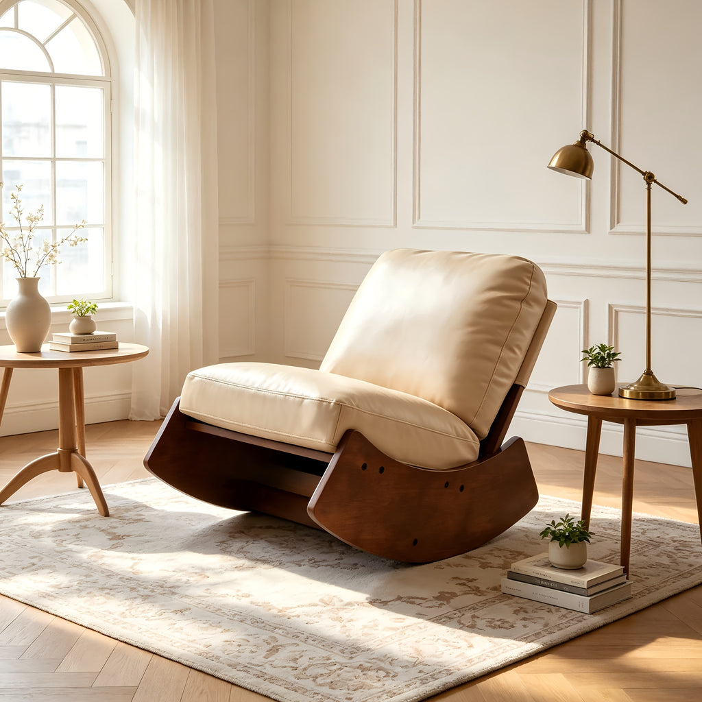 solid wood rocking lazy sofa antique style suitable - Temu