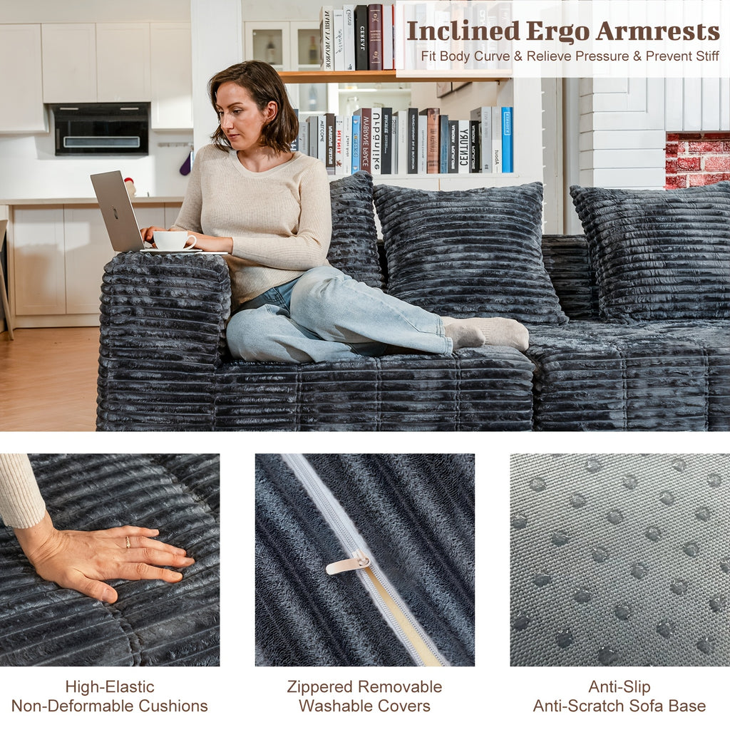 large 7 seat modular sectional sofa   featuring - Temu