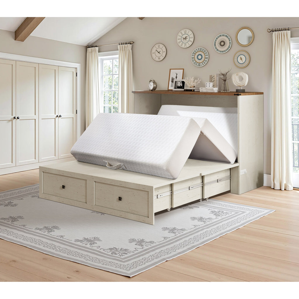 6 memory foam murphy bed wall bed storage drawer usb - Temu