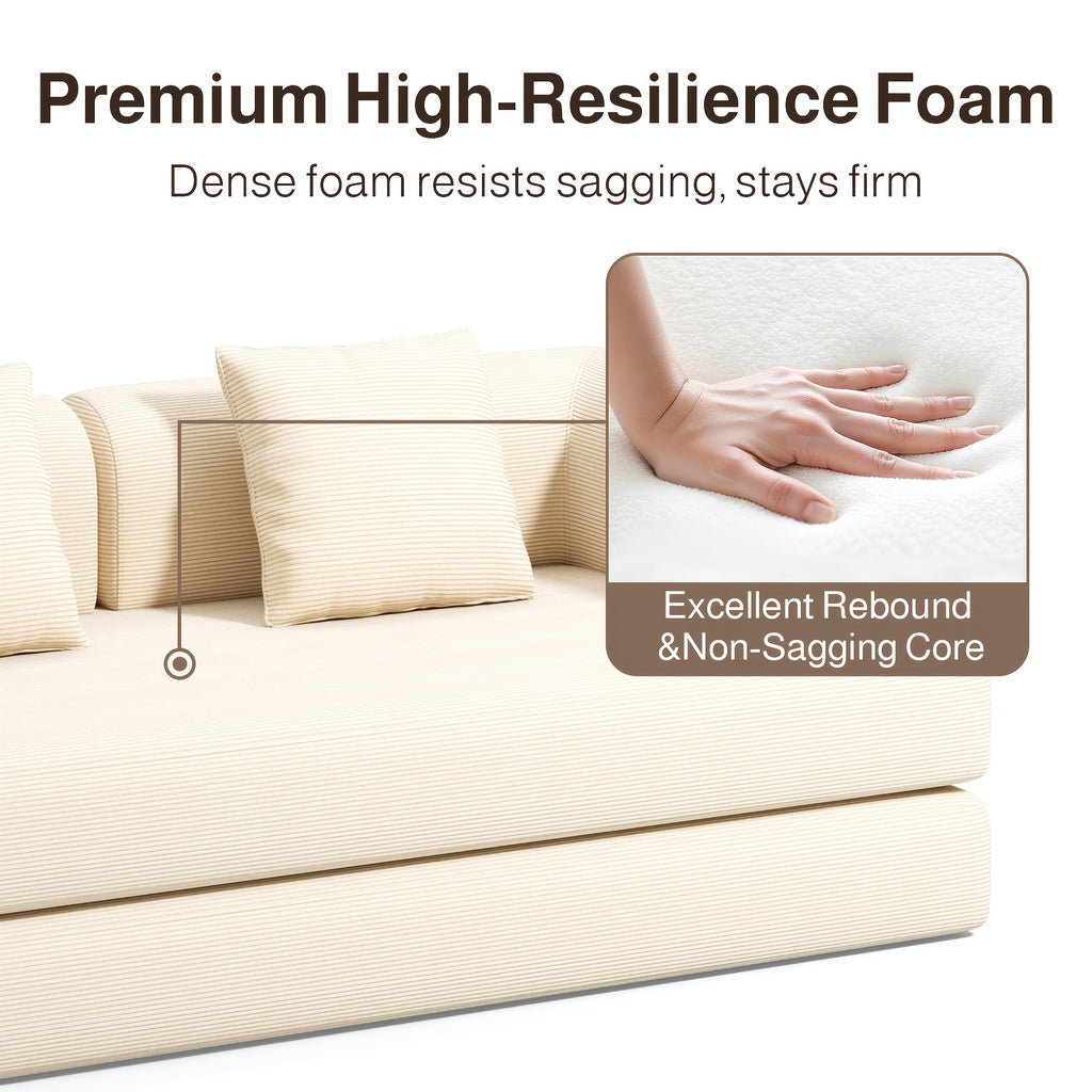 5 in 1 folding multi   bed oversized corduroy - Temu