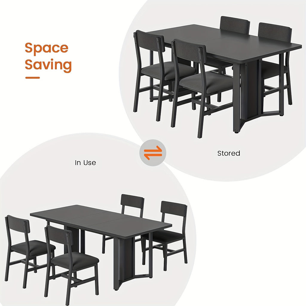 contemporary dining table set 4 6 individuals featuring a 63 - Temu