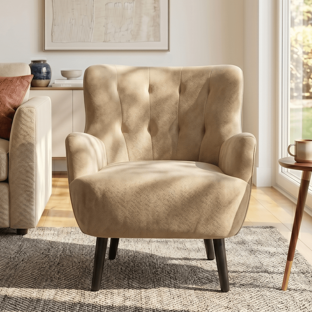 modern armchair upholstered accent chair club chair round - Temu