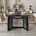 a   industrial dining table designed 6 8 individuals - Temu