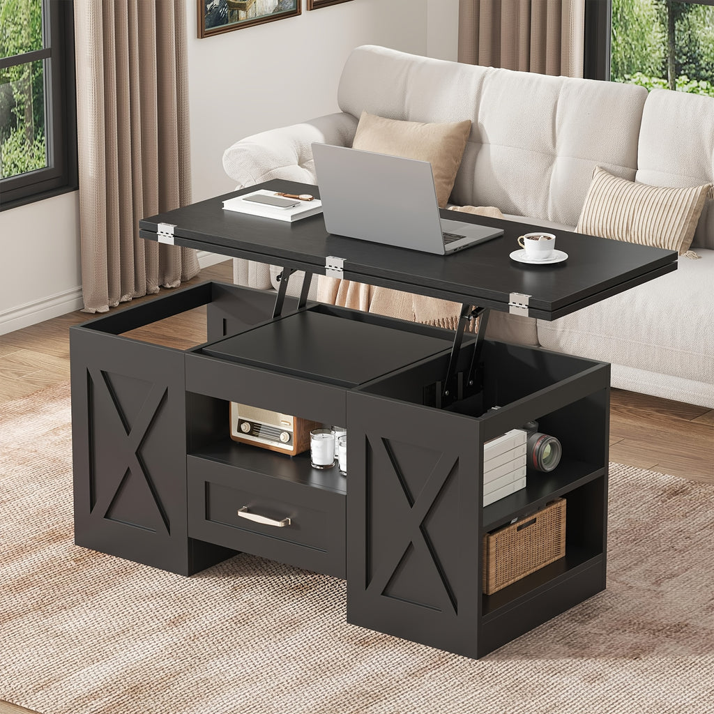 lift top coffee table 39 37inch large wooden farmhouse - Temu