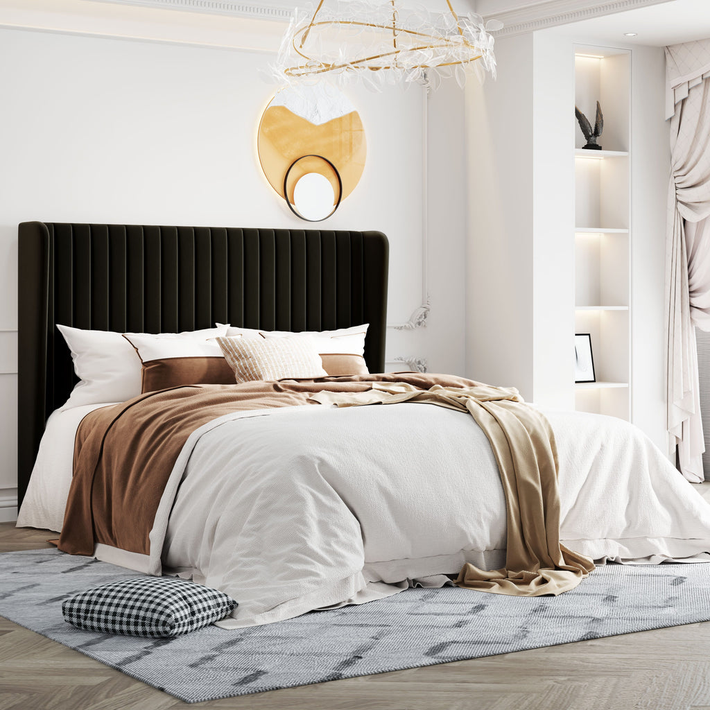 full queen king size velvet upholstered bed frame - Temu