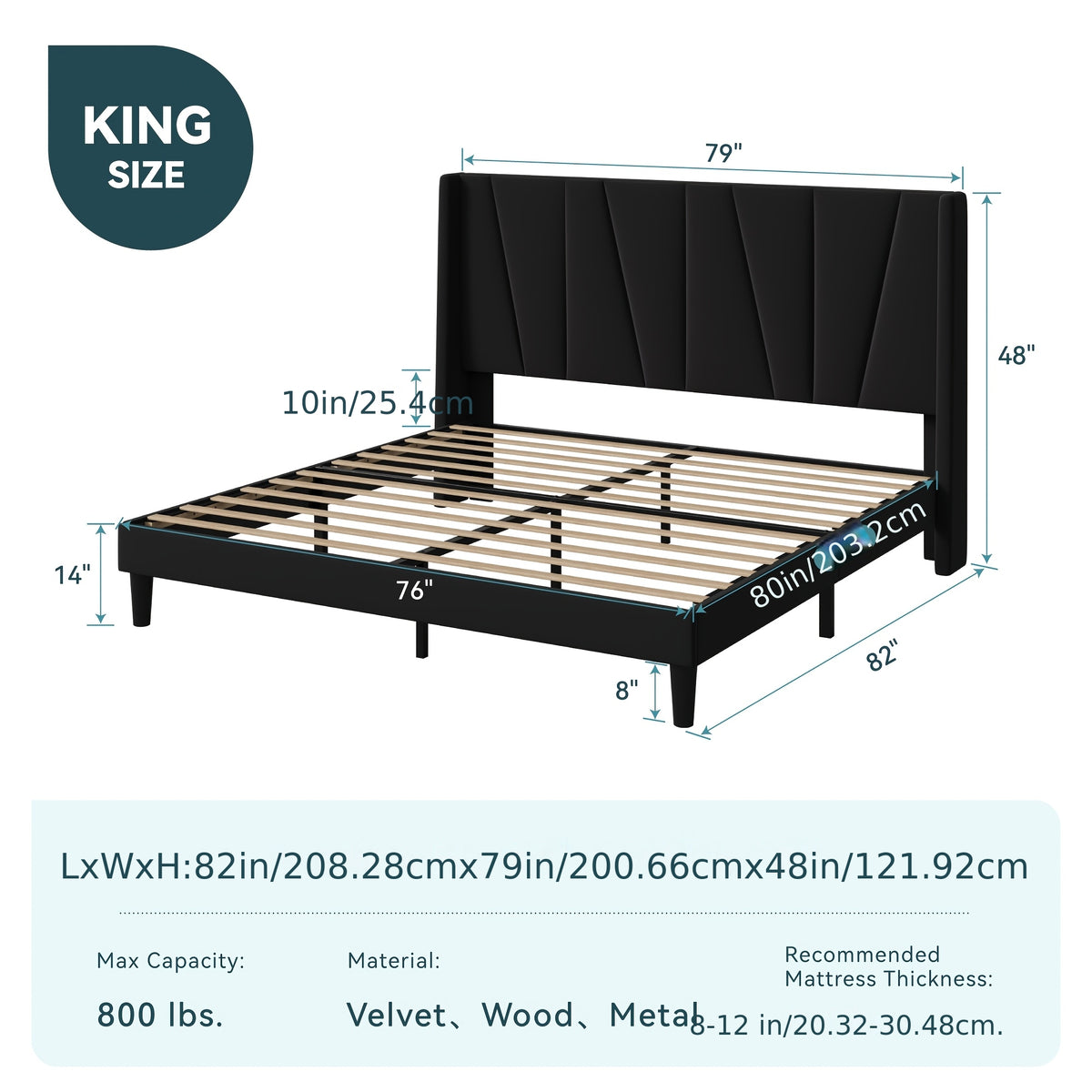 boho chic velvet bed frame geometric wingback - Temu