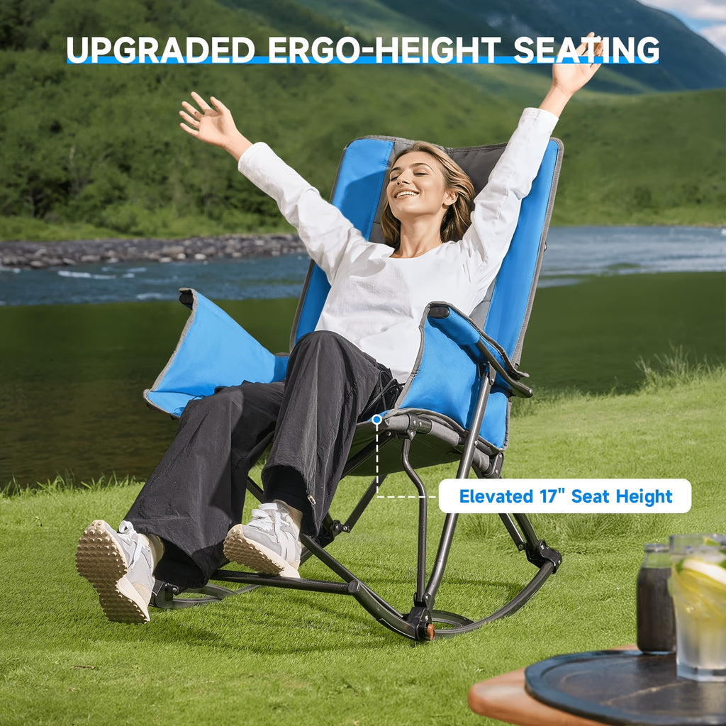 oversized camping chair   rest 330lbs heavy duty folding - Temu