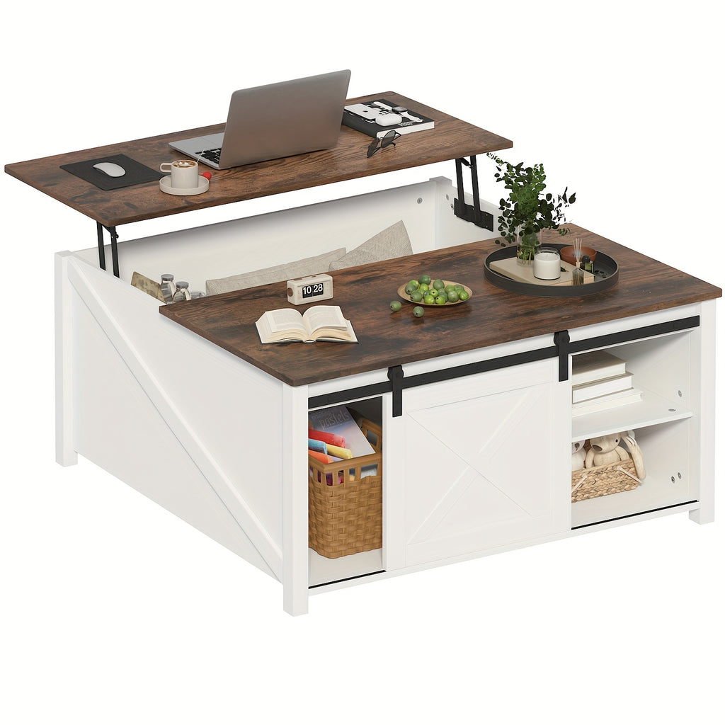 lift top coffee table storage square wood coffee tables - Temu