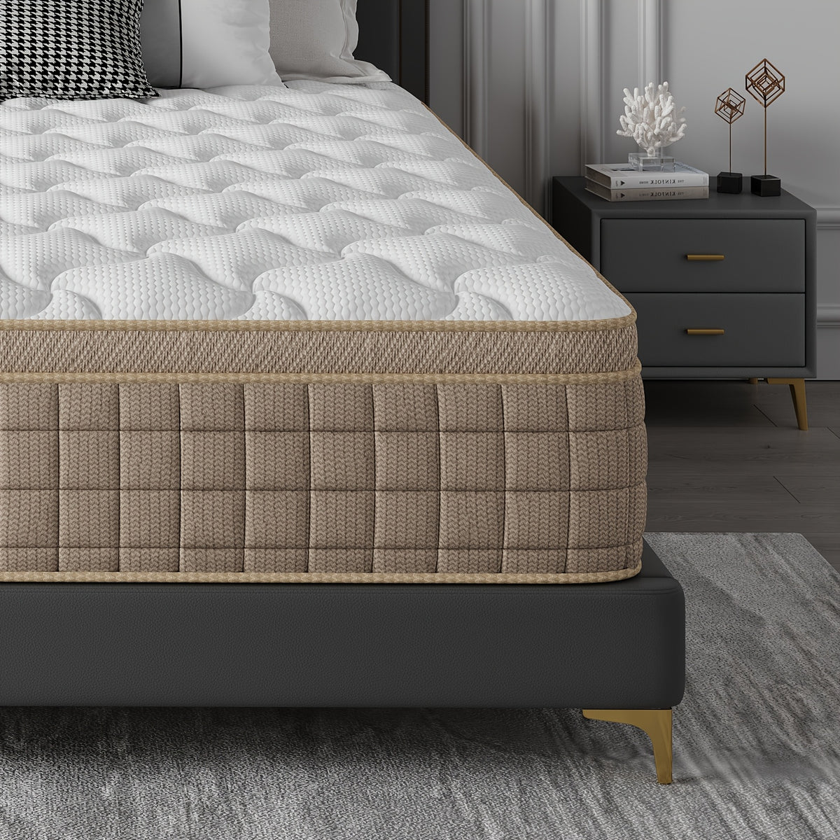 heavy duty reinforced mattress 10 12 14 inch queen size - Temu