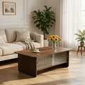 47 inch modern minimalist coffee table glass sliding door - Temu