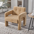modern chenille single armchair living room bedroom office - Temu