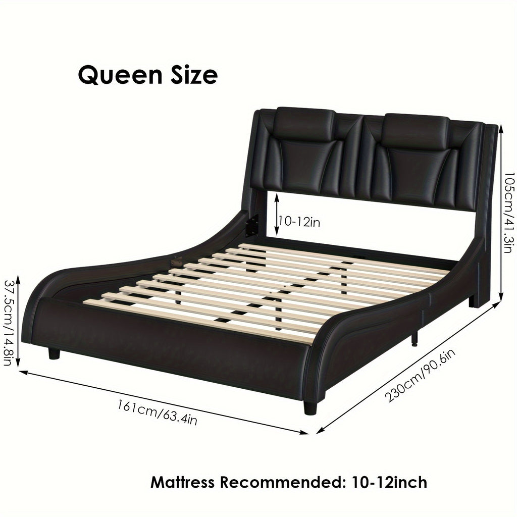 upholstered bed frame   in full queen king sizes - Temu