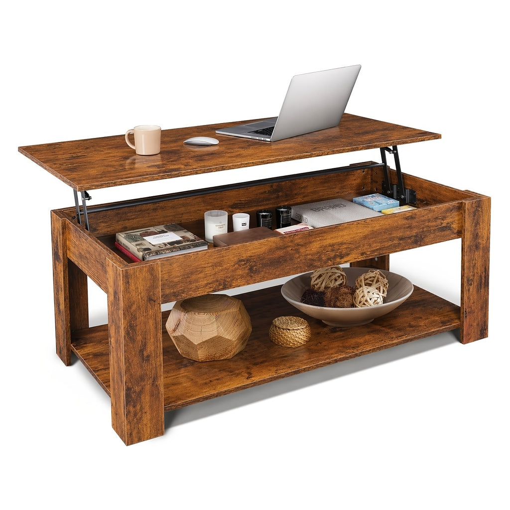 41 lift top coffee table hidden storage compartment rising - Temu