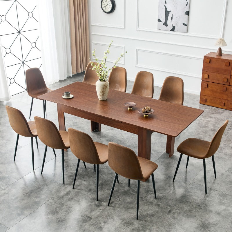 extendable rectangular dining table modern expandable - Temu