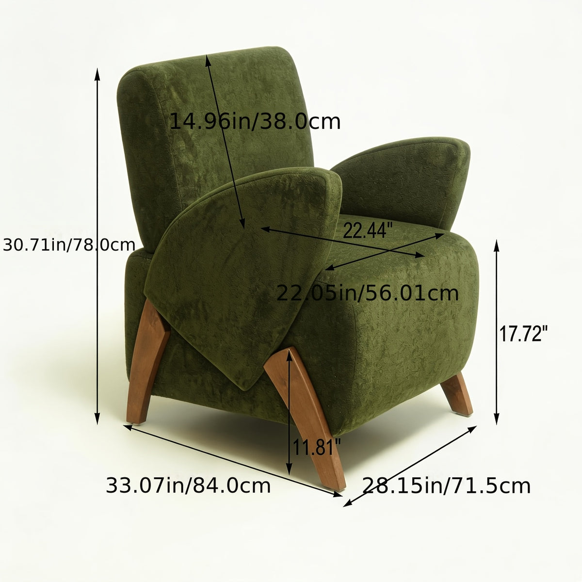 28 15 velvet accent chair modern lounge chair birch legs - Temu