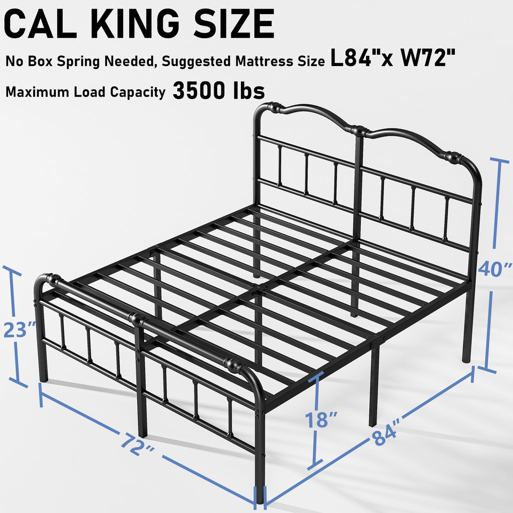 bed frame headboard footboard vintage style steel - Temu