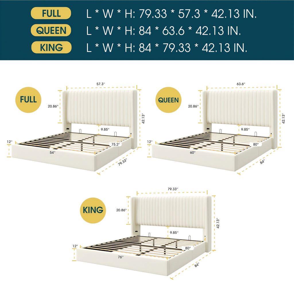 modern lift storage bed frame hydraulic lift bed - Temu