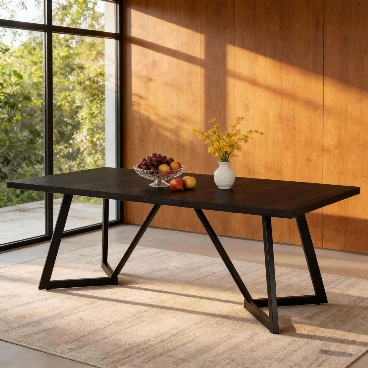 70 87 inches rectangular large dining table 4 6 people - Temu
