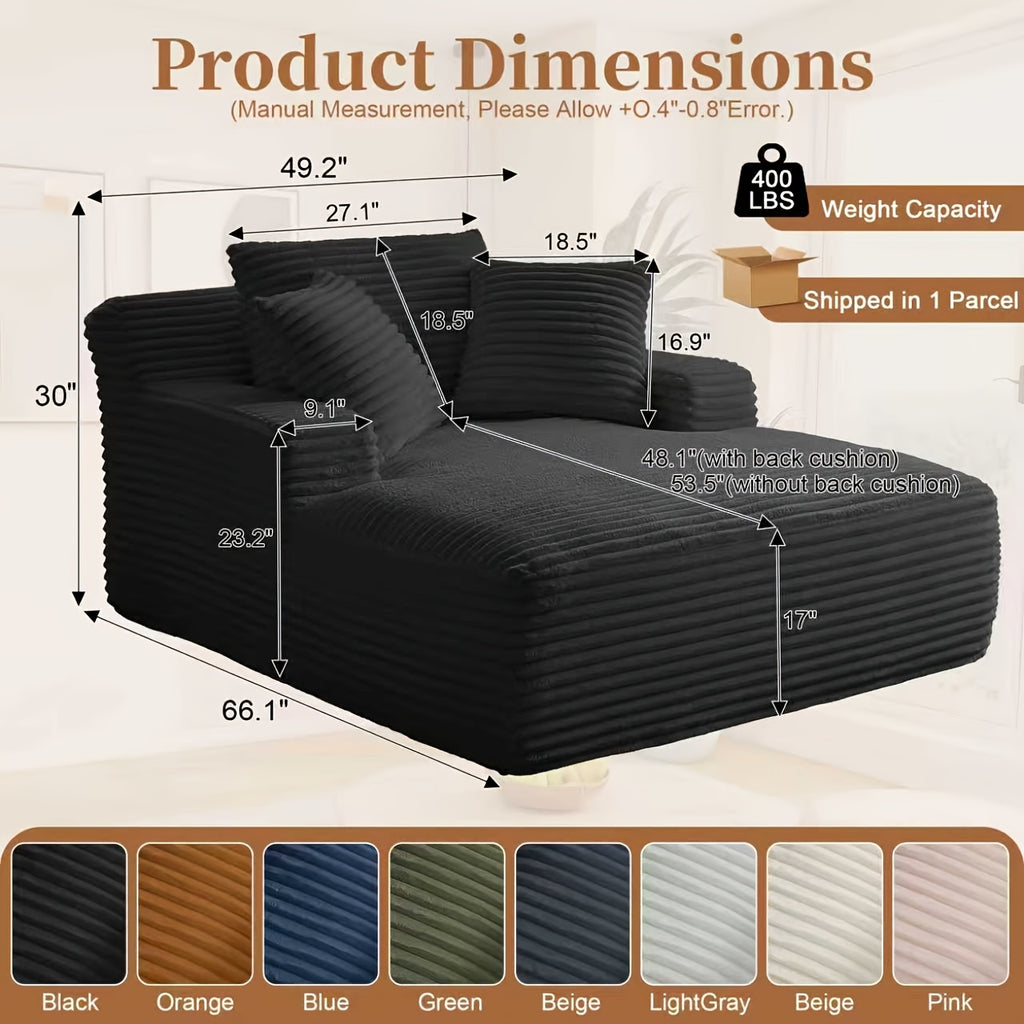 66 1 oversized chaise lounge chair indoor oversized boneless - Temu