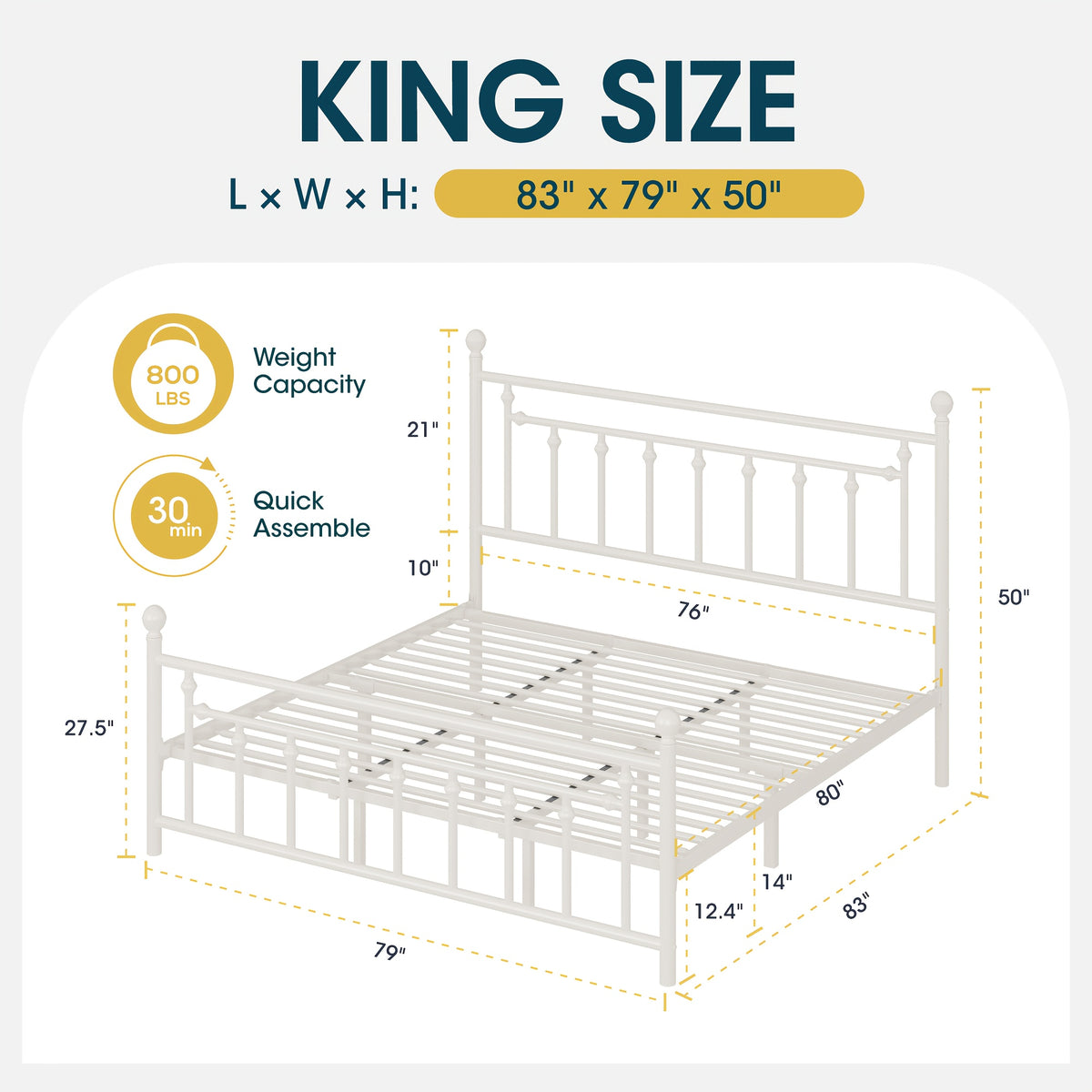 contemporary metal bed frame retro iron style head - Temu