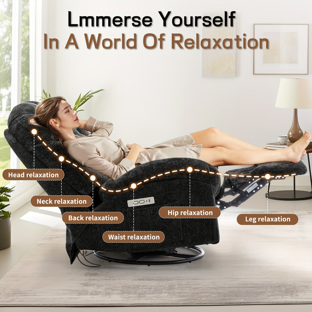 living room swivel recliner   recliner usb - Temu