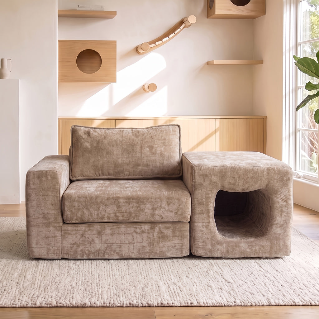 pet friendly chaise lounge chair built in cat house suitable - Temu
