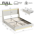 queen size bed frame storage drawers upholstered platform - Temu