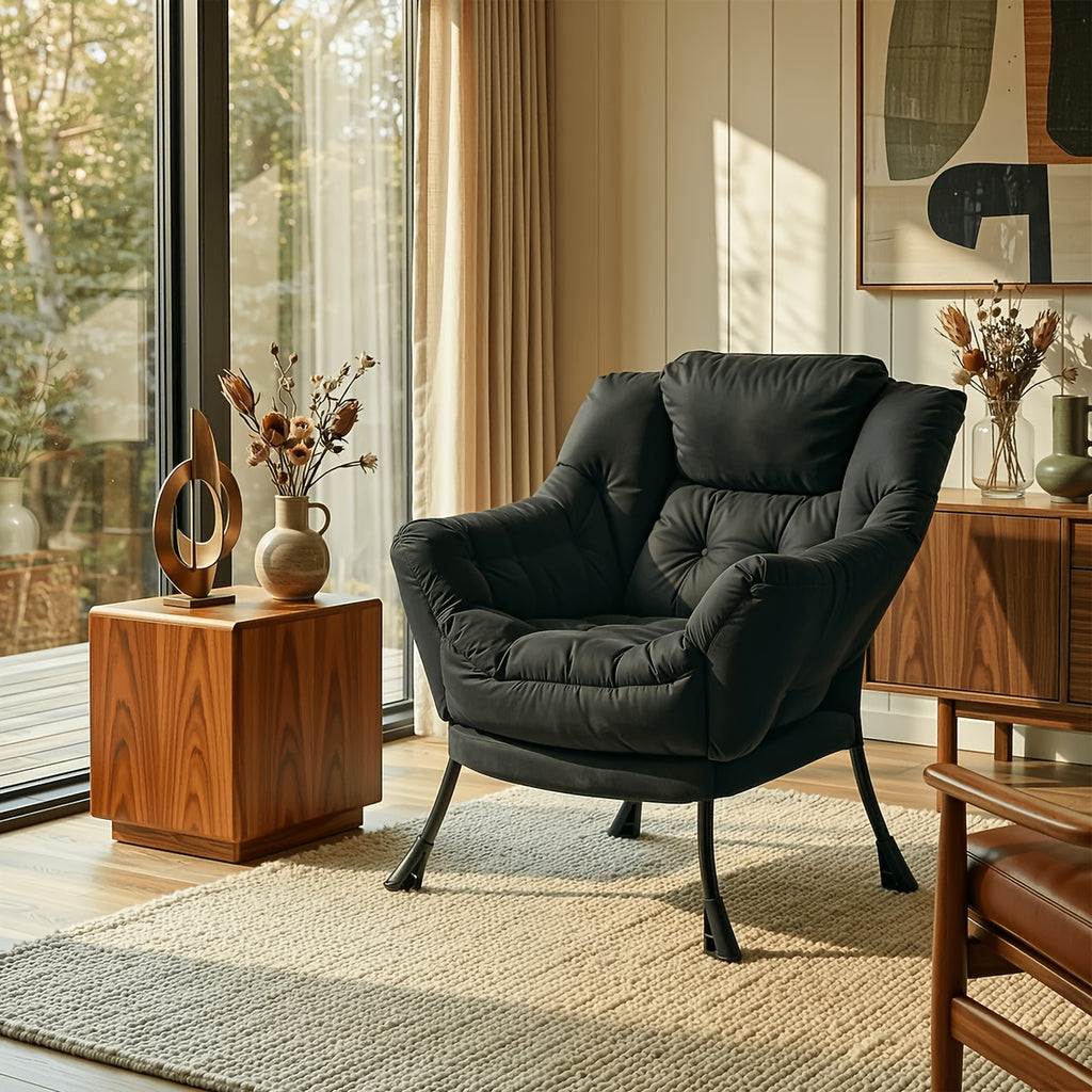 foldable   modern comfy lounge chair large - Temu
