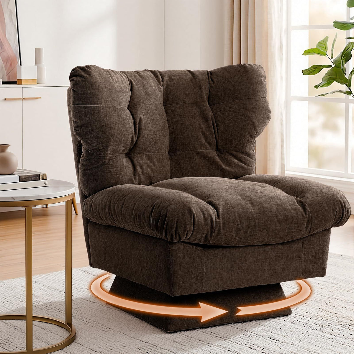 accent chair 360 comfy modern sofa chair oversize   8 - Temu