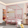 1 set   metal twin size canopy bed frame footboard - Temu