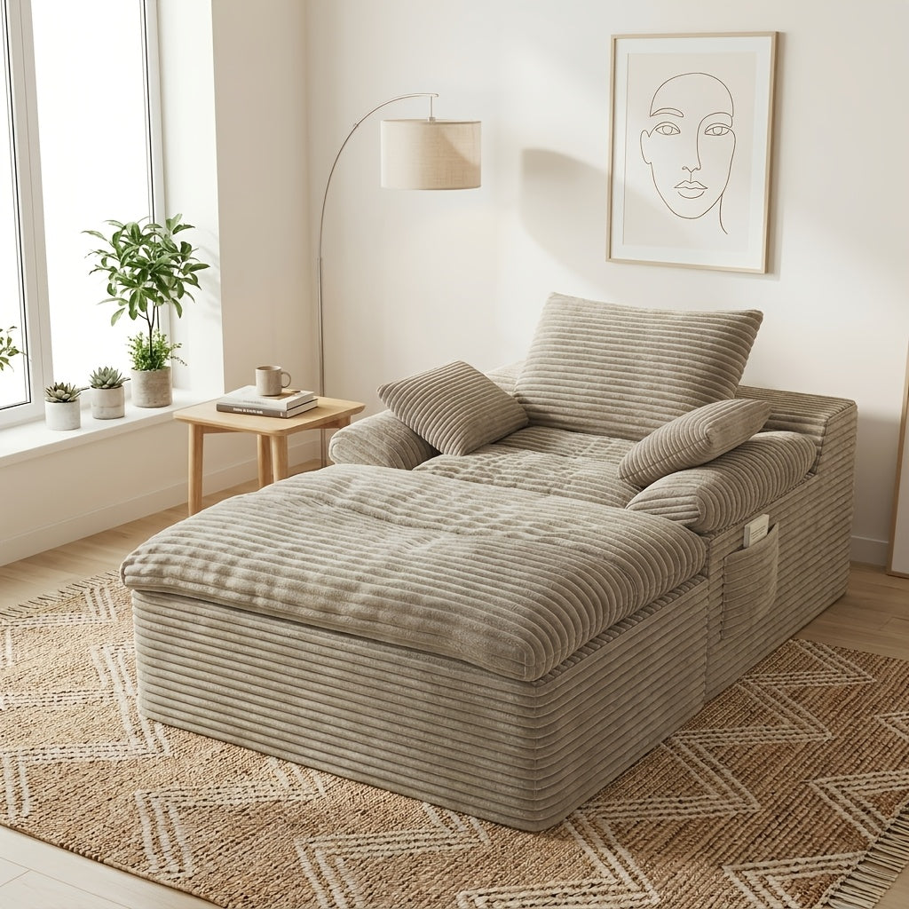 65 inch oversized sofa chair indoor oversized boneless long - Temu