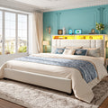 bed frame charging station led lights full bed frame 2 tier - Temu