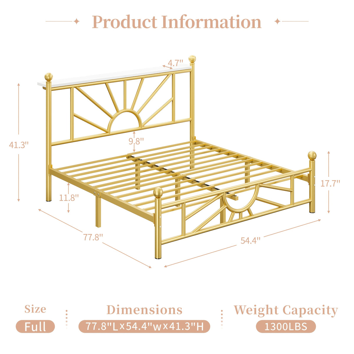 twin full queen king metal bed frame rgb led headboard large - Temu