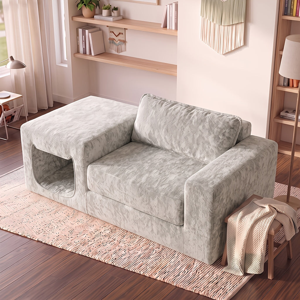 in one sofa humans pets chenille fabric single seater lounge - Temu
