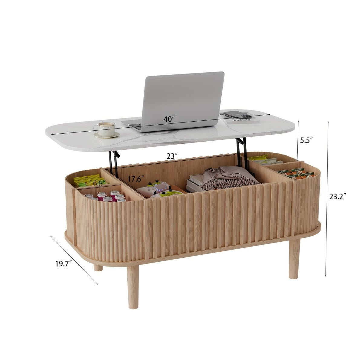 40 inch lift top coffee table featuring storage a   - Temu