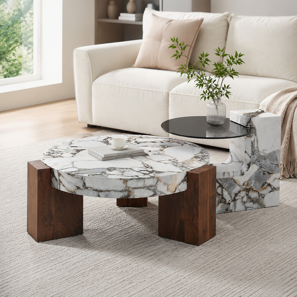boasting a sleek   coffee table     - Temu