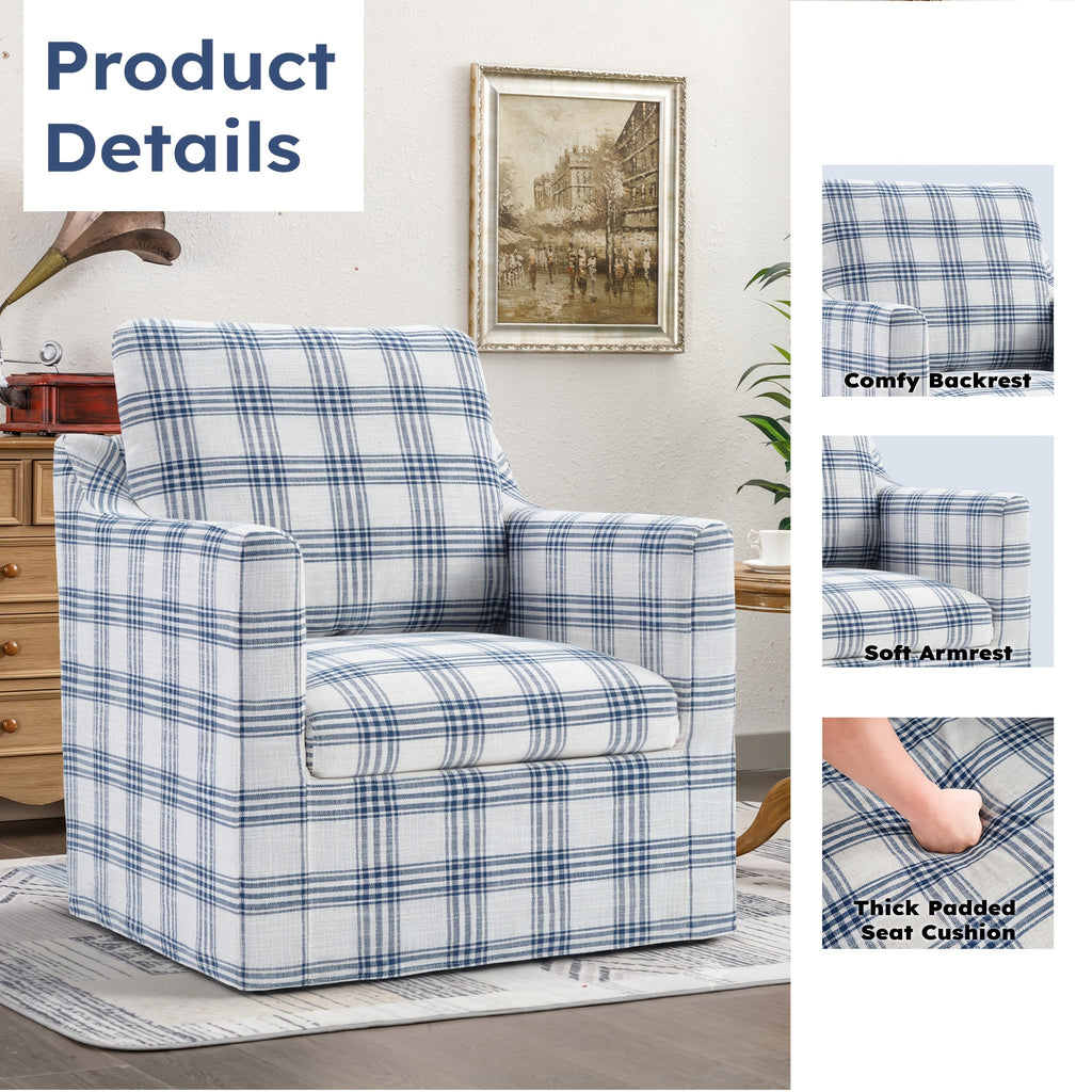 swivel accent chair   upholstered - Temu