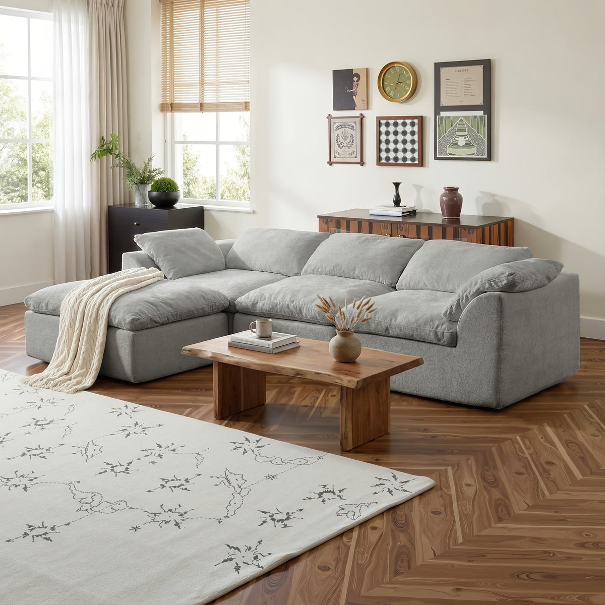 cloud couches living room boneless couch l shape comfy sofa - Temu