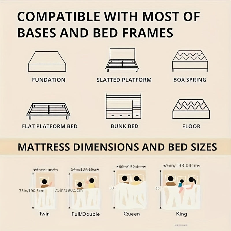 12 14 inch twin full queue king size mattress memory foam - Temu