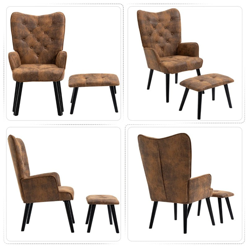 accent chair   upholstered lounge chair footrest - Temu