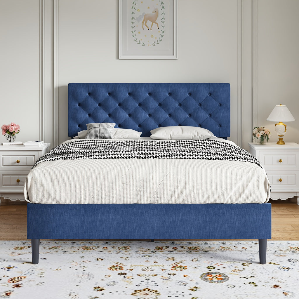 halloween twin full queen king bed frames upholstered - Temu