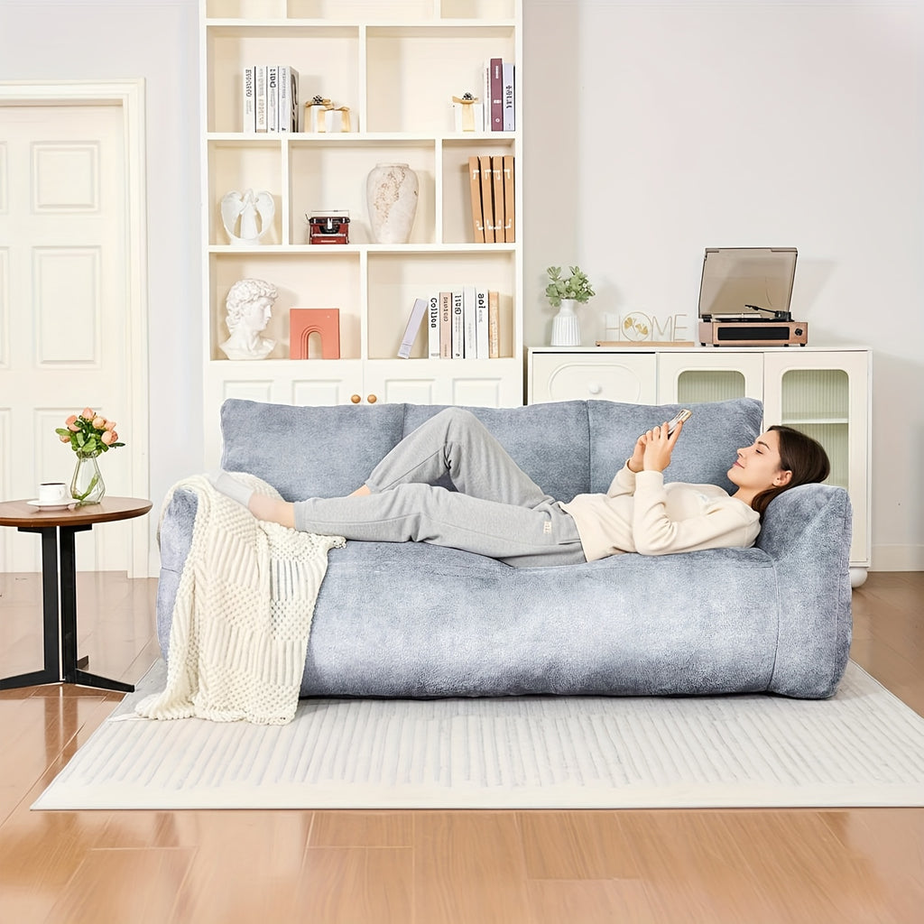 loveseat sofa oversized lounge sofa   fluffy lazy sofa - Temu