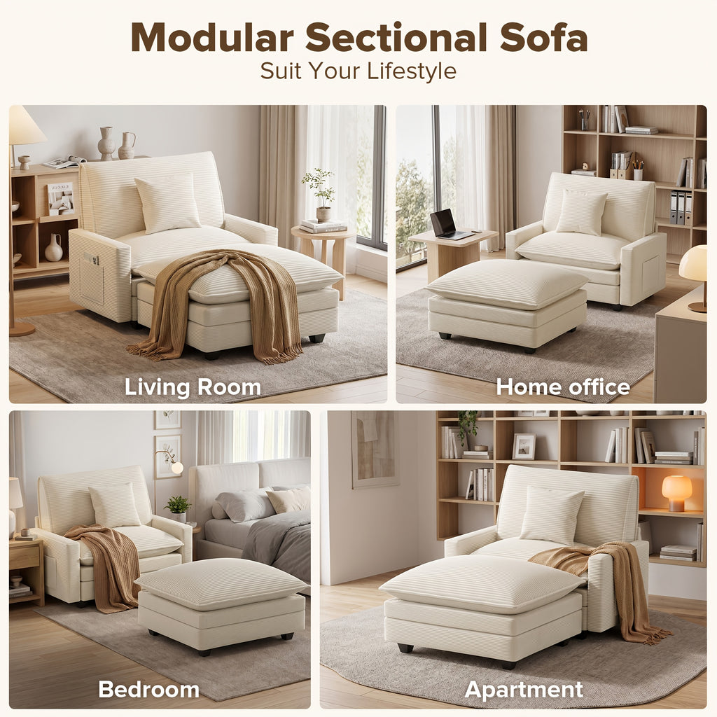 chair   storage pocket convertible single - Temu