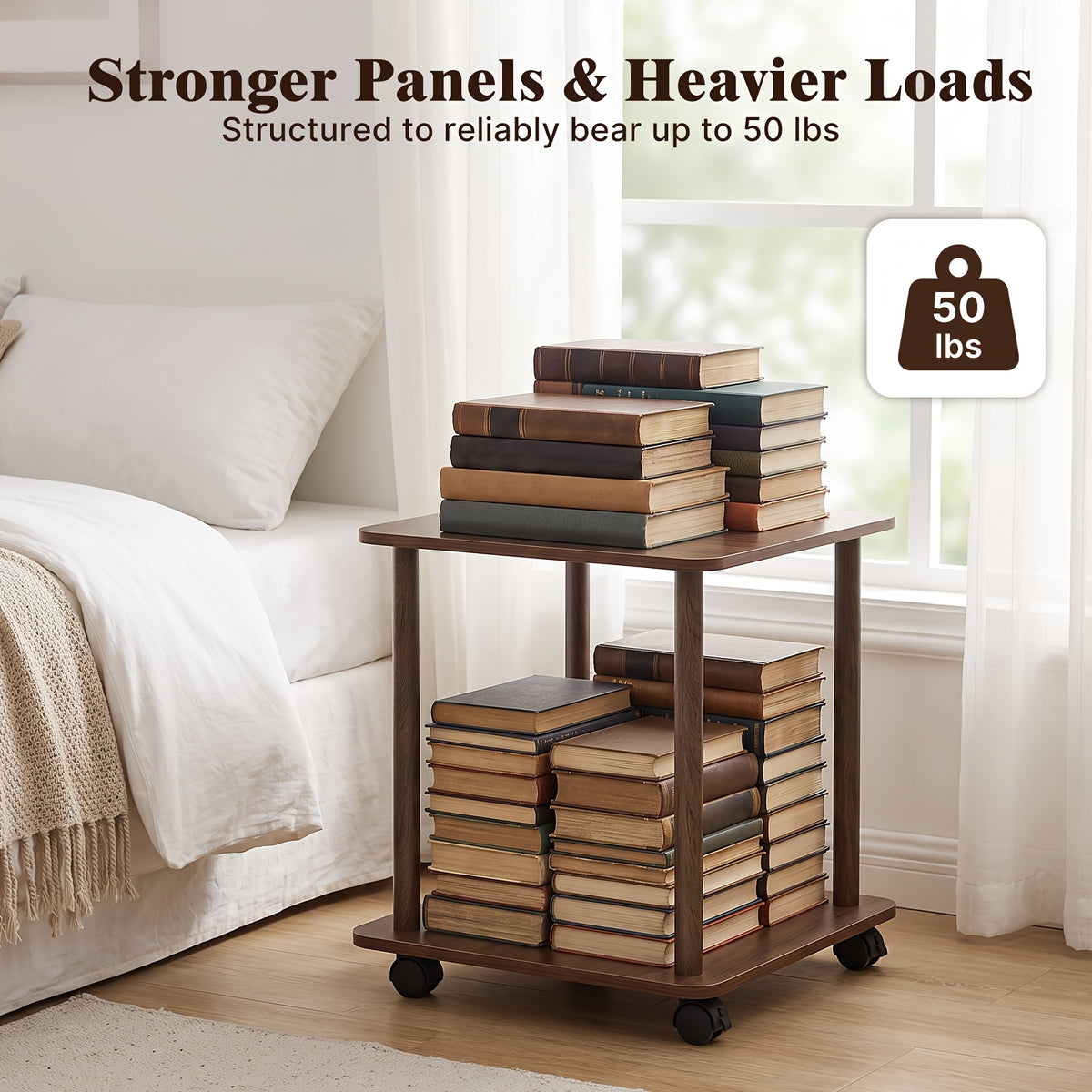 side table end table 2 tier storage shelf   legs - Temu