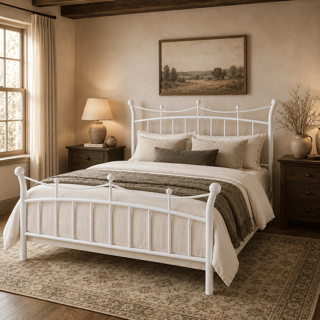 european country style   bed frame retro curved - Temu