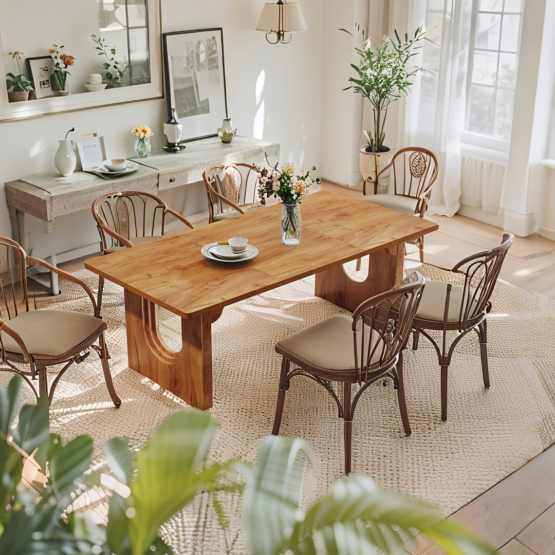71 wooden dining table   table 6 8 people - Temu