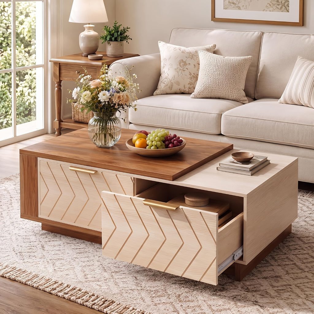 42 65 extendable coffee table storage   century modern - Temu